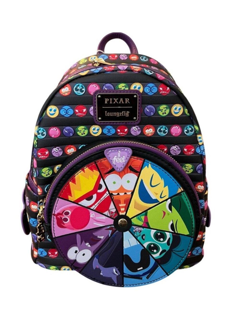 Loungefly Inside Out 2 Core Memories Spinning Wheel Characters Mini Backpack NWT